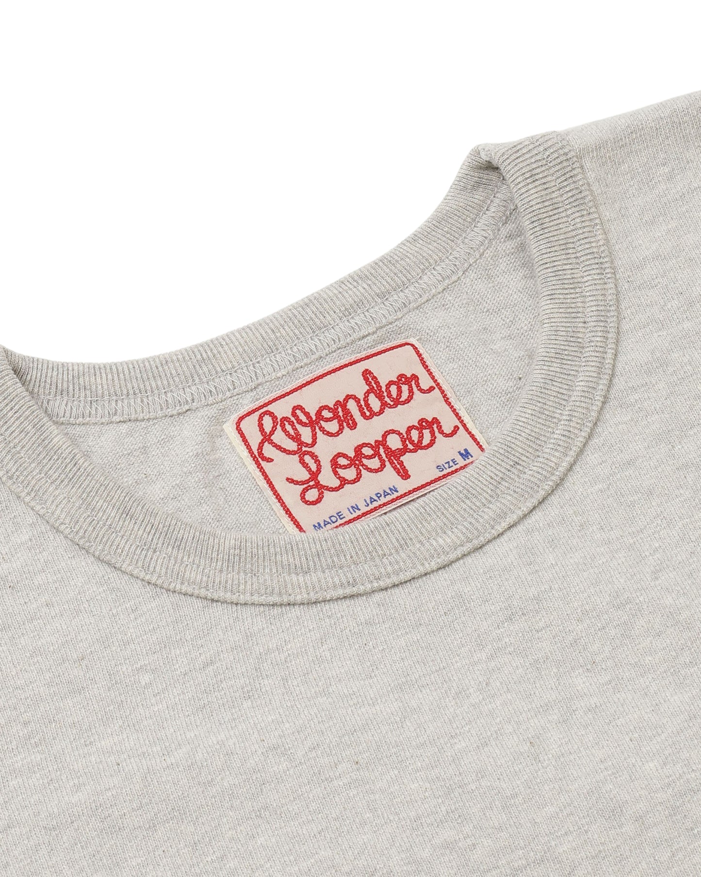 Crewneck T-shirt - ELS Recycled Cotton Slub - Heather Grey