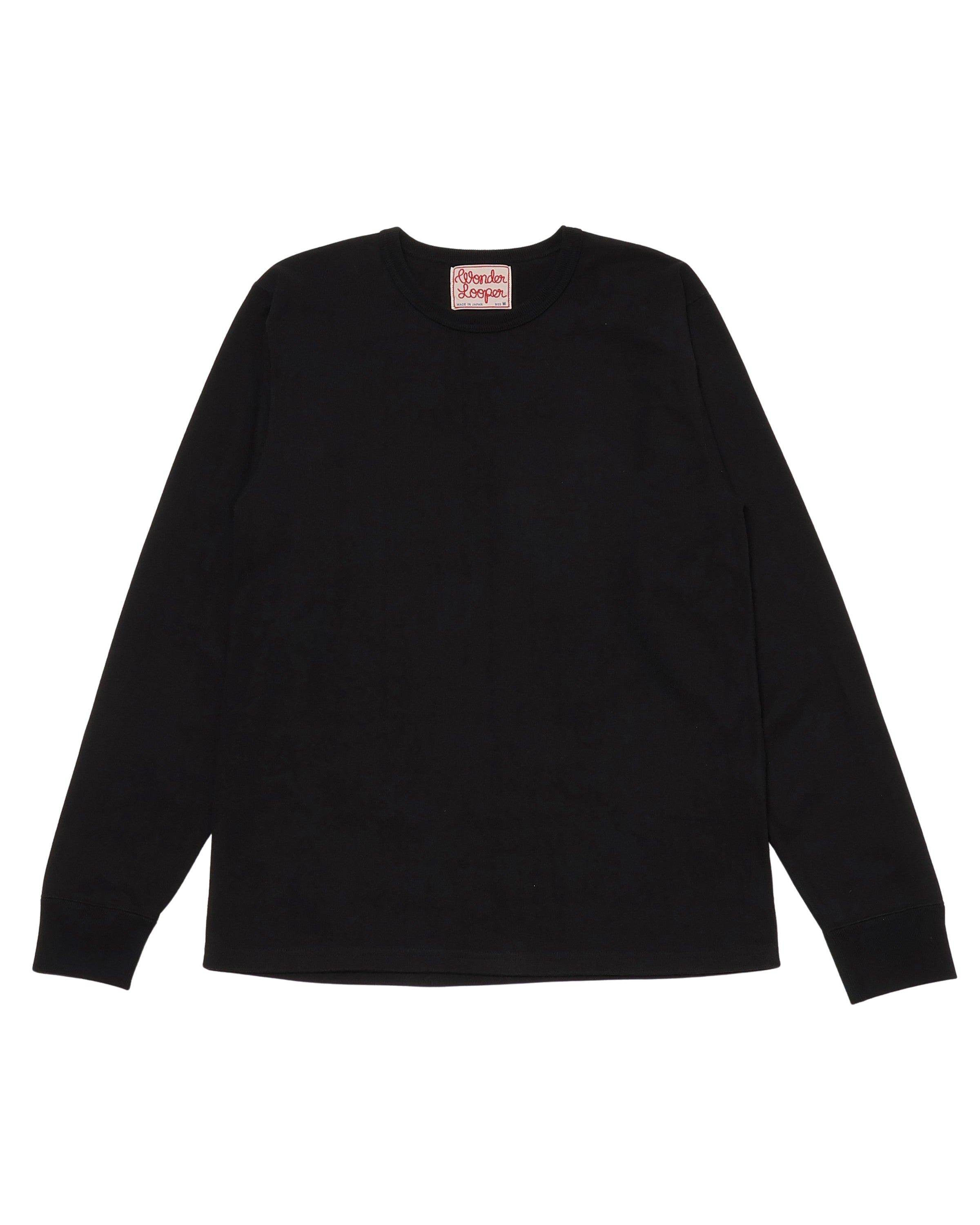 Double Heavyweight Long Sleeve T-shirt - Black