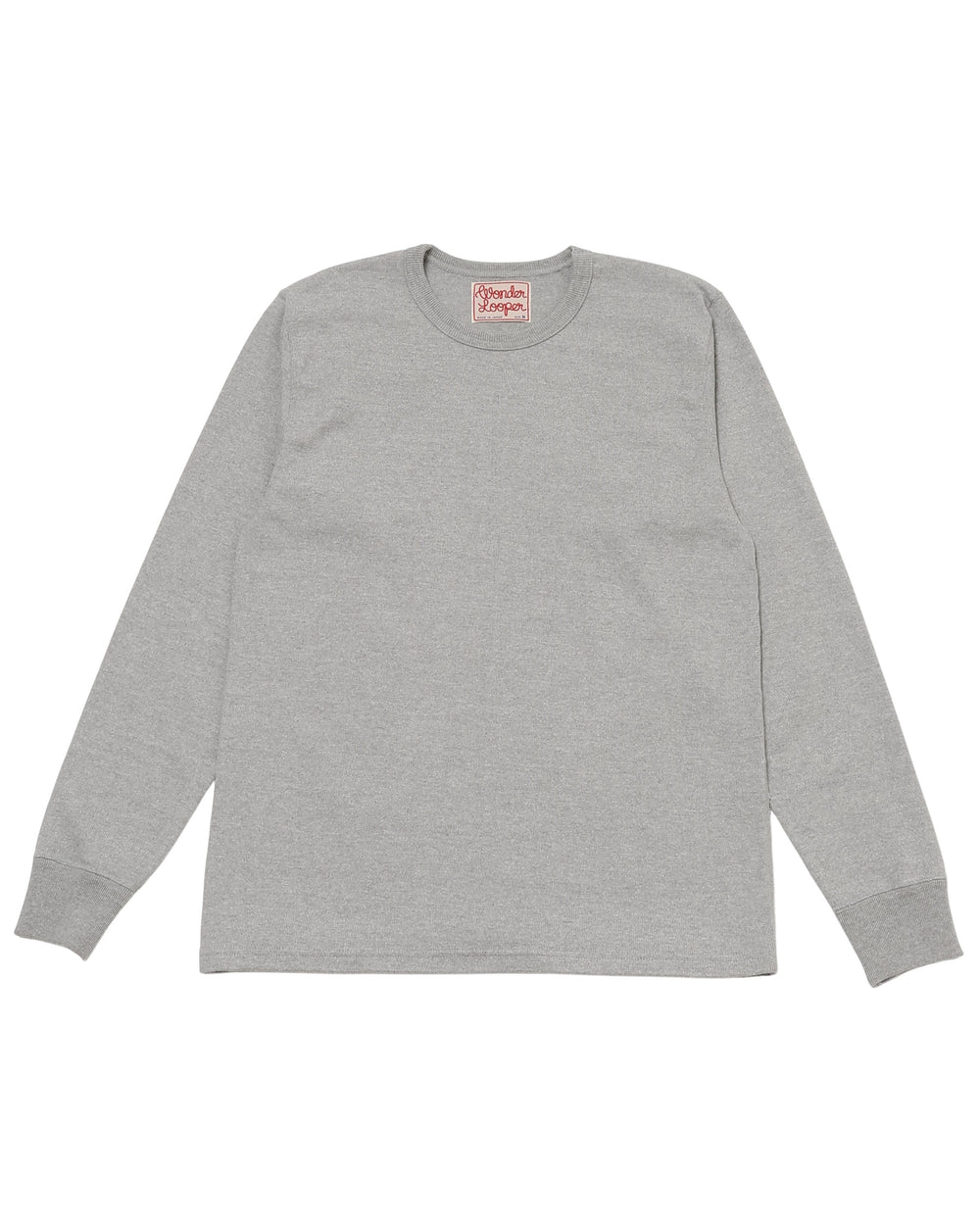 Long Sleeve T-shirt - Double Heavyweight - Heather Grey