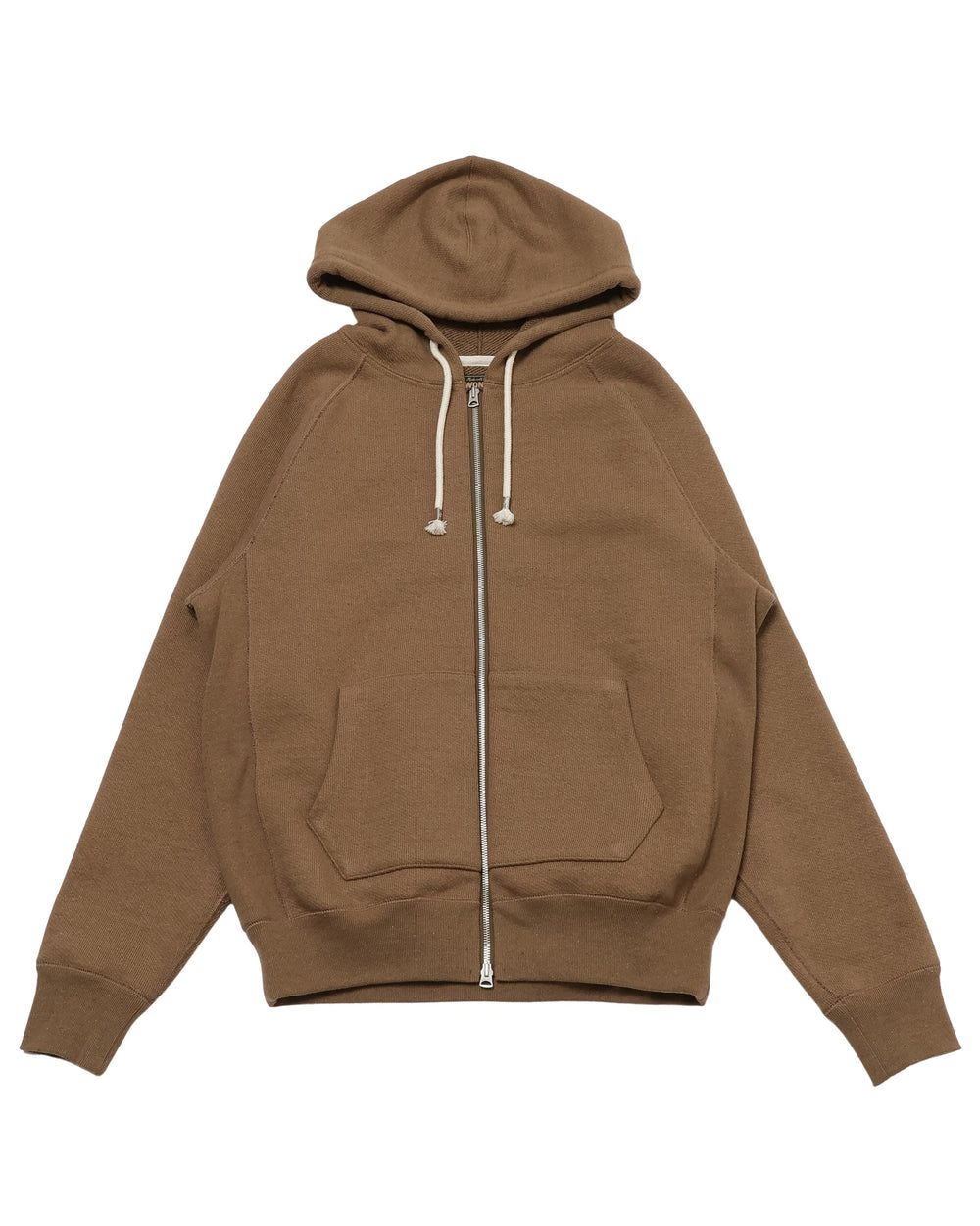Zip Hoodie - Iron Mordant Foxfibre® Double Heavyweight French Terry - Coyote 80