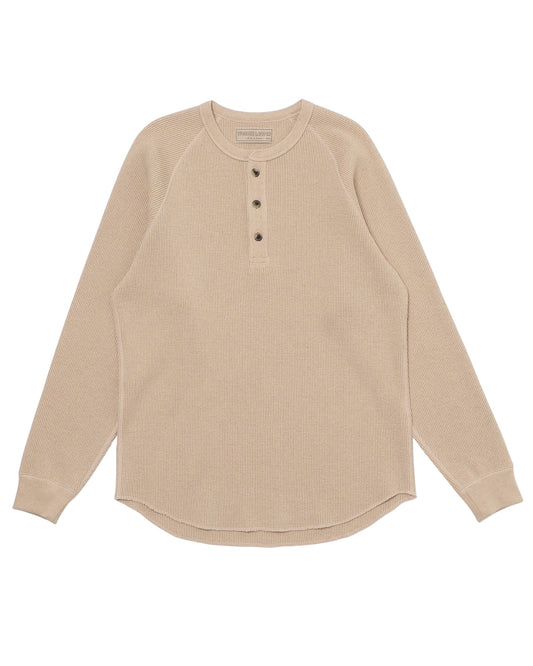 Henley - Foxfibre® Heavyweight Waffle - Coyote 15