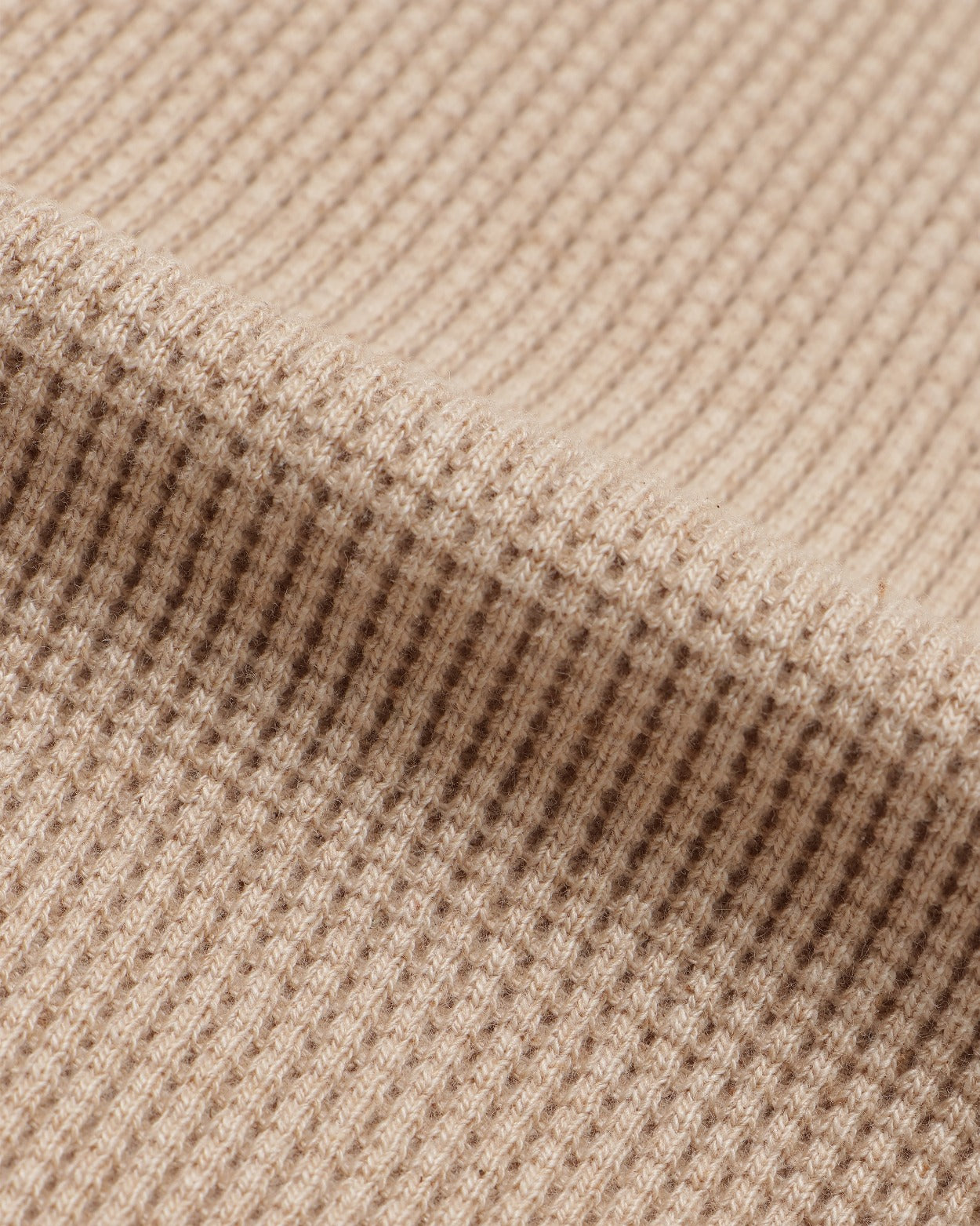 Henley - Foxfibre® Heavyweight Waffle - Coyote 15