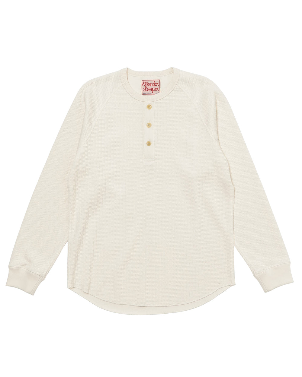 Henley - Cashmere Blend Honeycomb - Ecru