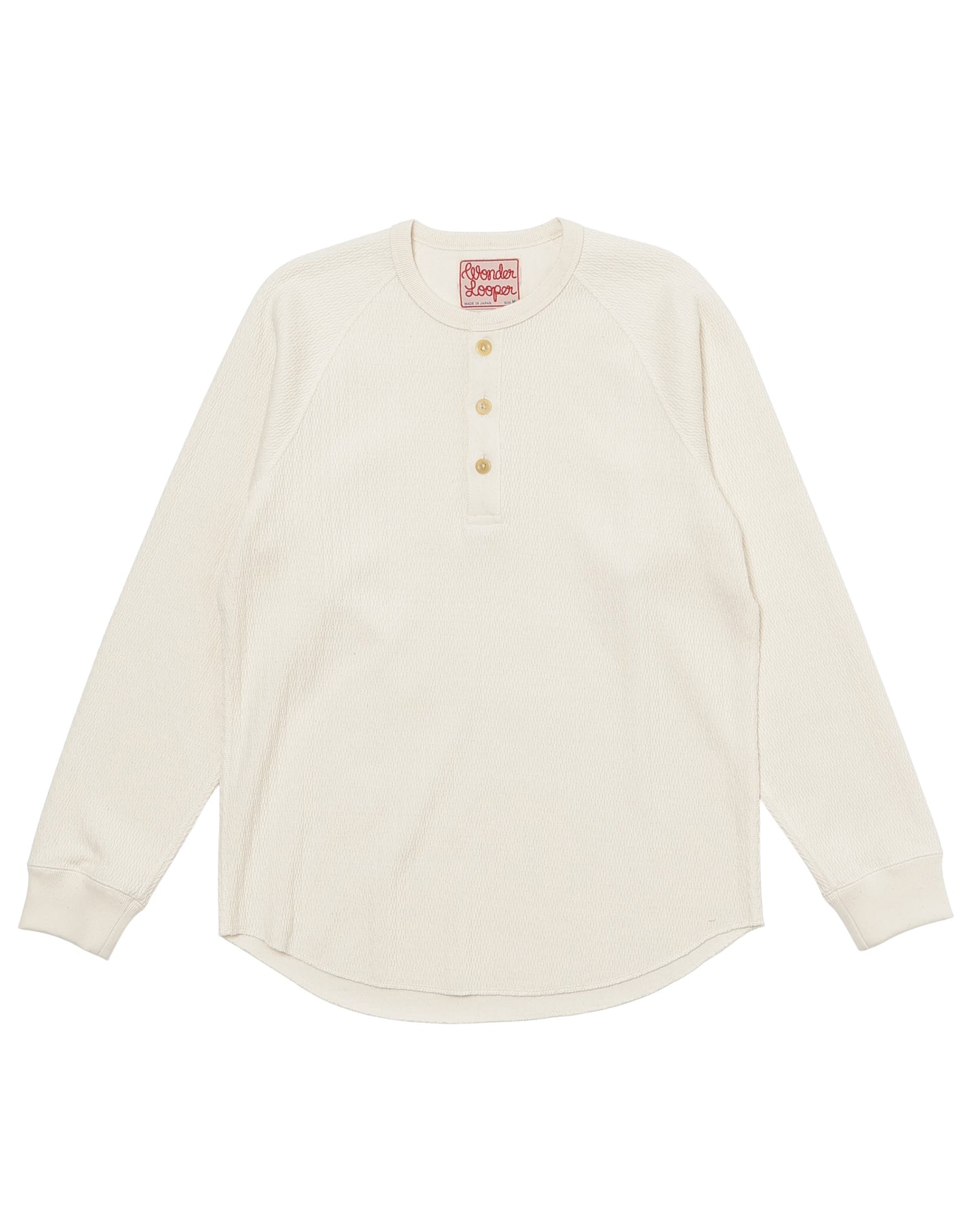 Henley - Cashmere Blend Honeycomb - Ecru