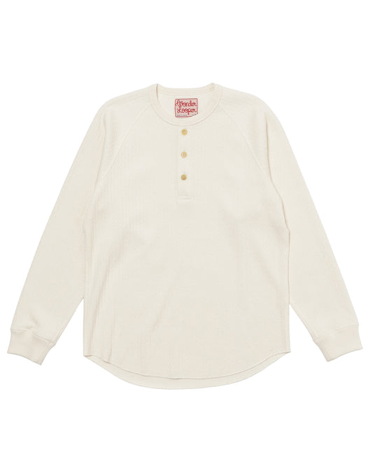 Henley - Cashmere Blend Honeycomb - Ecru