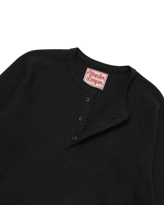 Henley - Cashmere Blend Honeycomb - Sumi