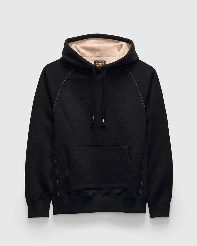 Pullover Hoodie - Fleeced Foxfibre® - Black