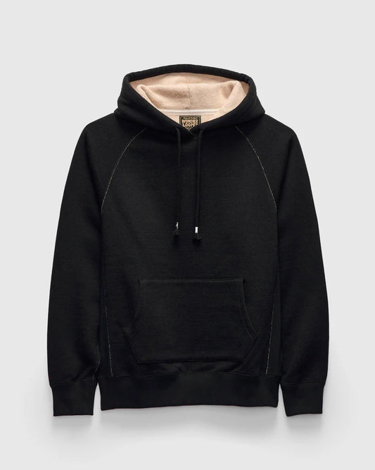 Pullover Hoodie - Fleeced Foxfibre® - Black