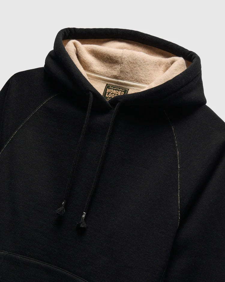 Pullover Hoodie - Fleeced Foxfibre® - Black
