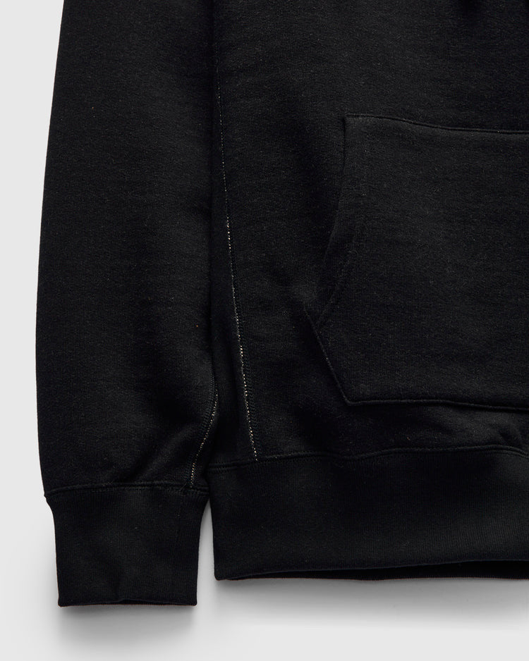 Pullover Hoodie - Fleeced Foxfibre® - Black