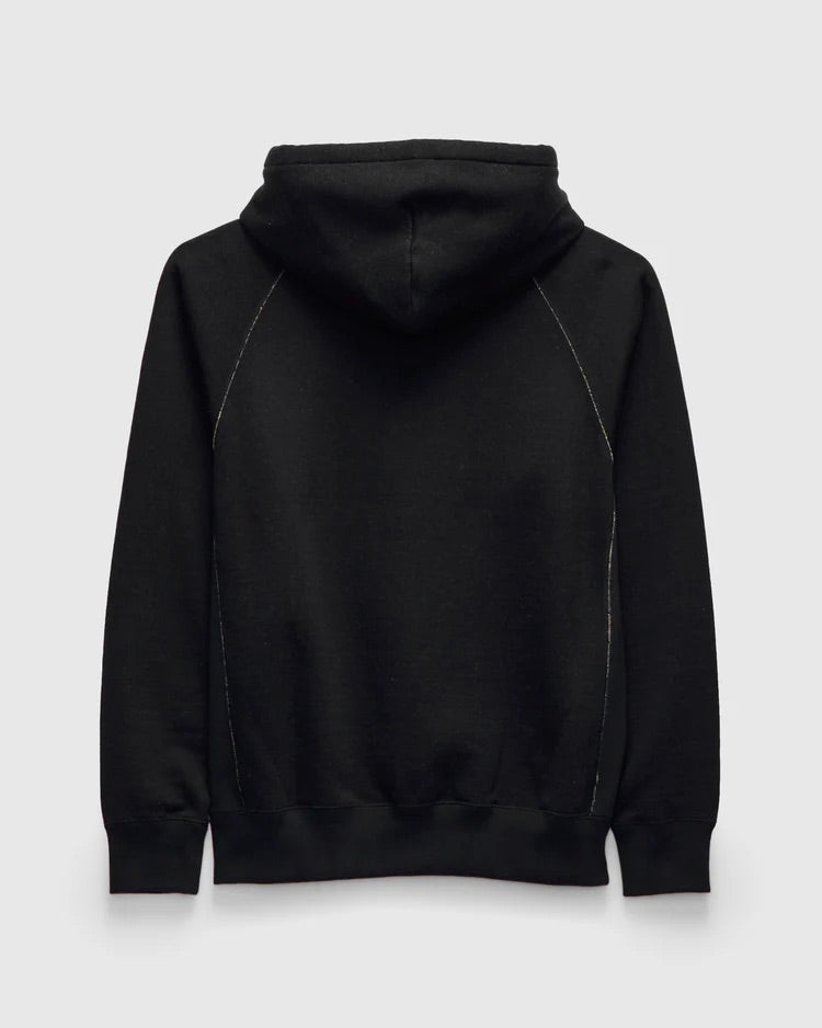 Pullover Hoodie - Fleeced Foxfibre® - Black – Wonder Looper