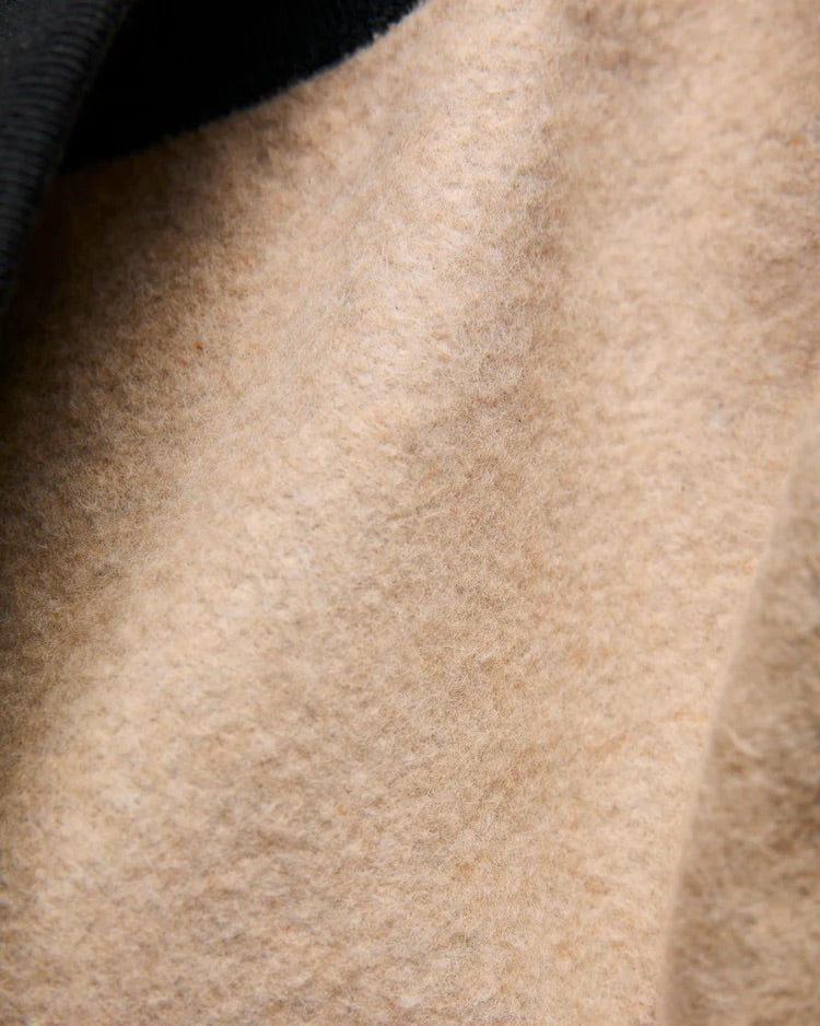 Pullover Crewneck - Fleeced Foxfibre® - Black