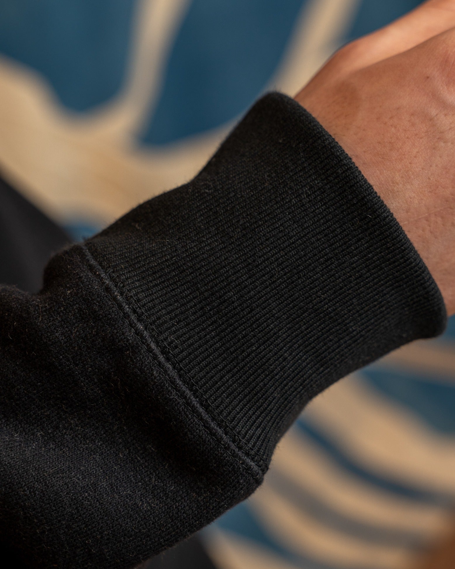 Zip Hoodie - Fleeced Foxfibre® - Black – Wonder Looper
