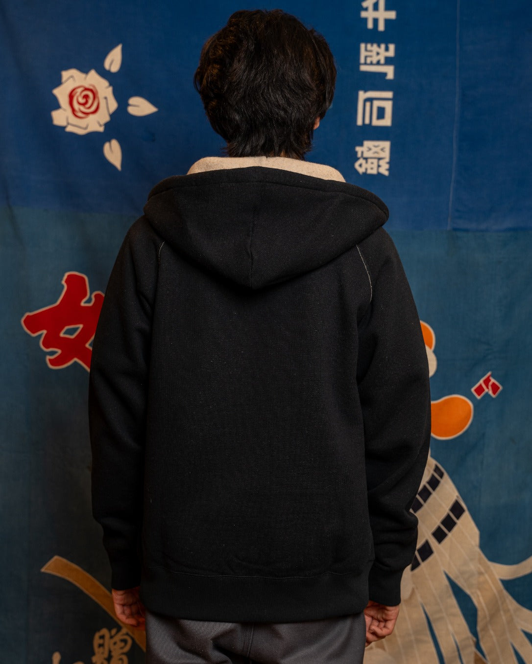 Zip Hoodie - Fleeced Foxfibre® - Black