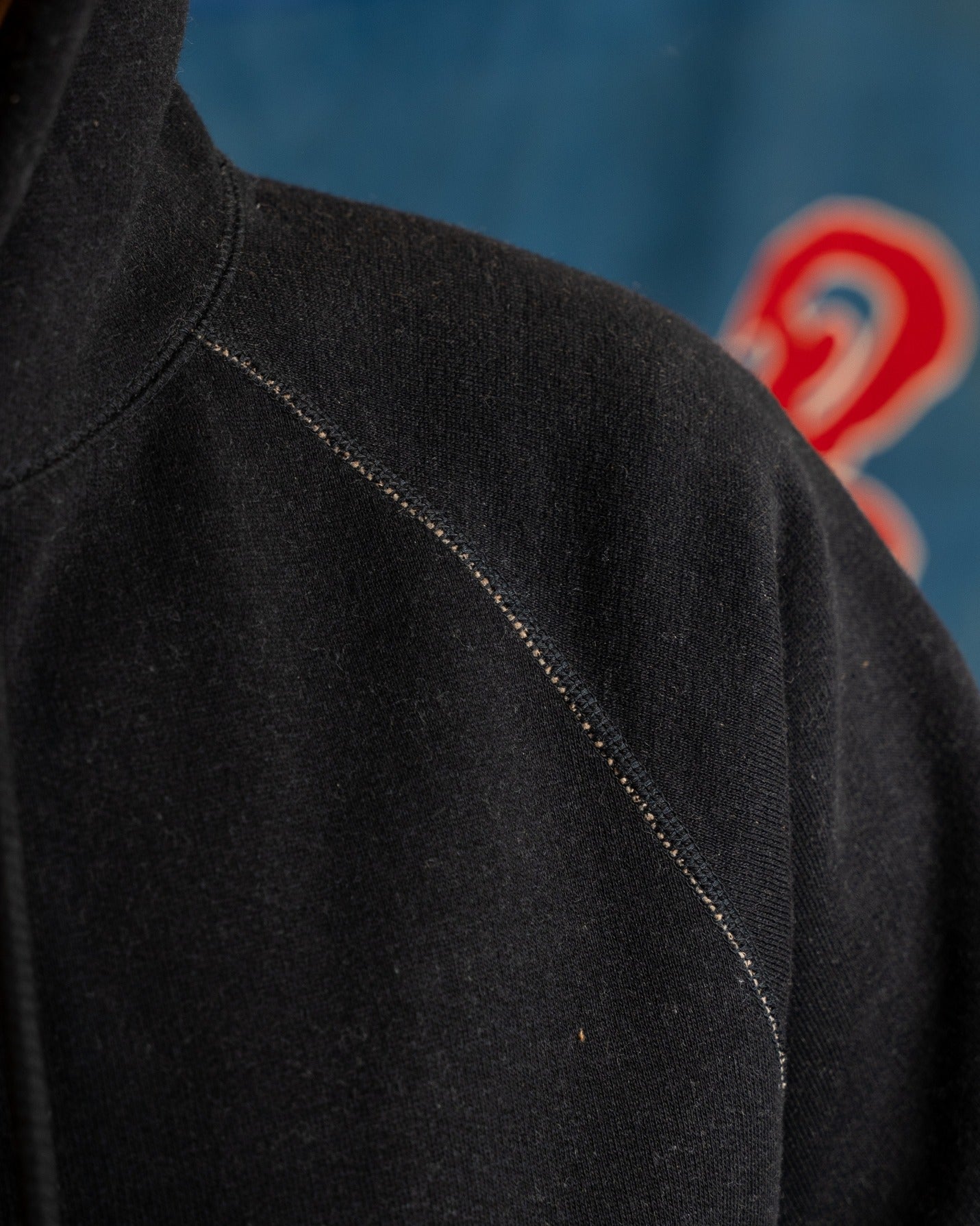 Pullover Hoodie - Fleeced Foxfibre® - Black