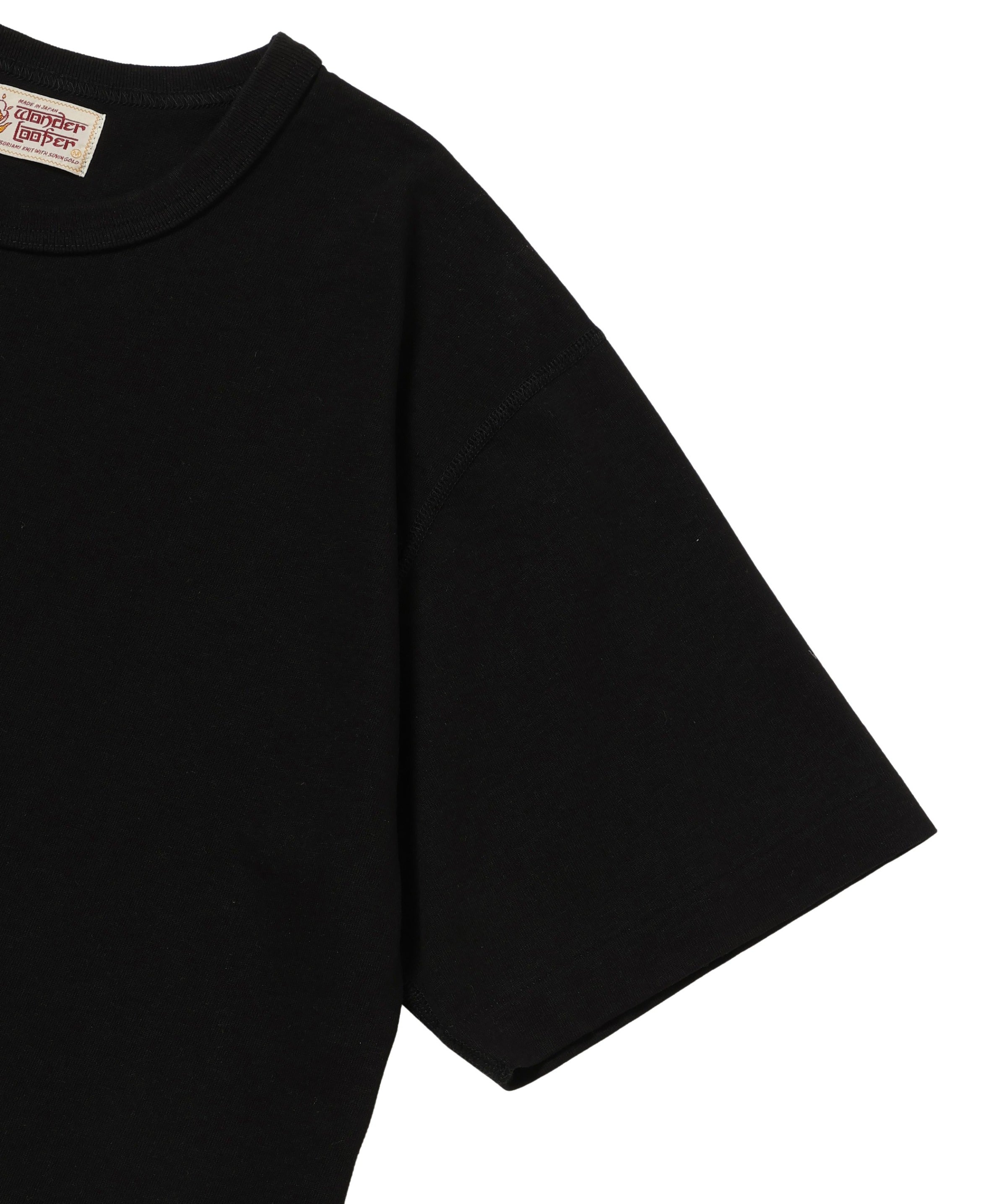 SUVIN GOLD Tシャツ BLACK L Suvin Gold Tsuriami T-shirt - Black – Wonder Looper