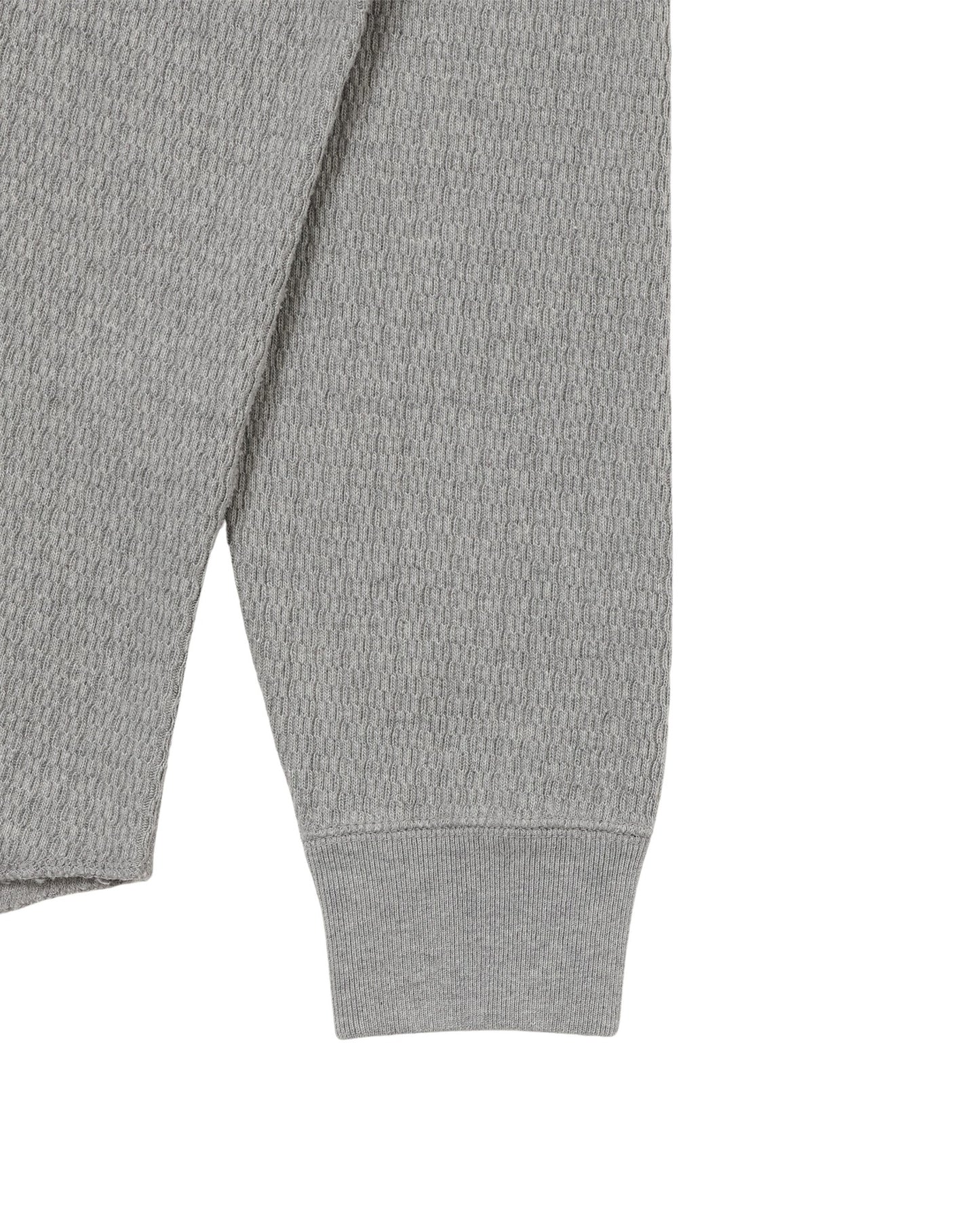 Henley - Cashmere Blend Honeycomb - Heather Grey