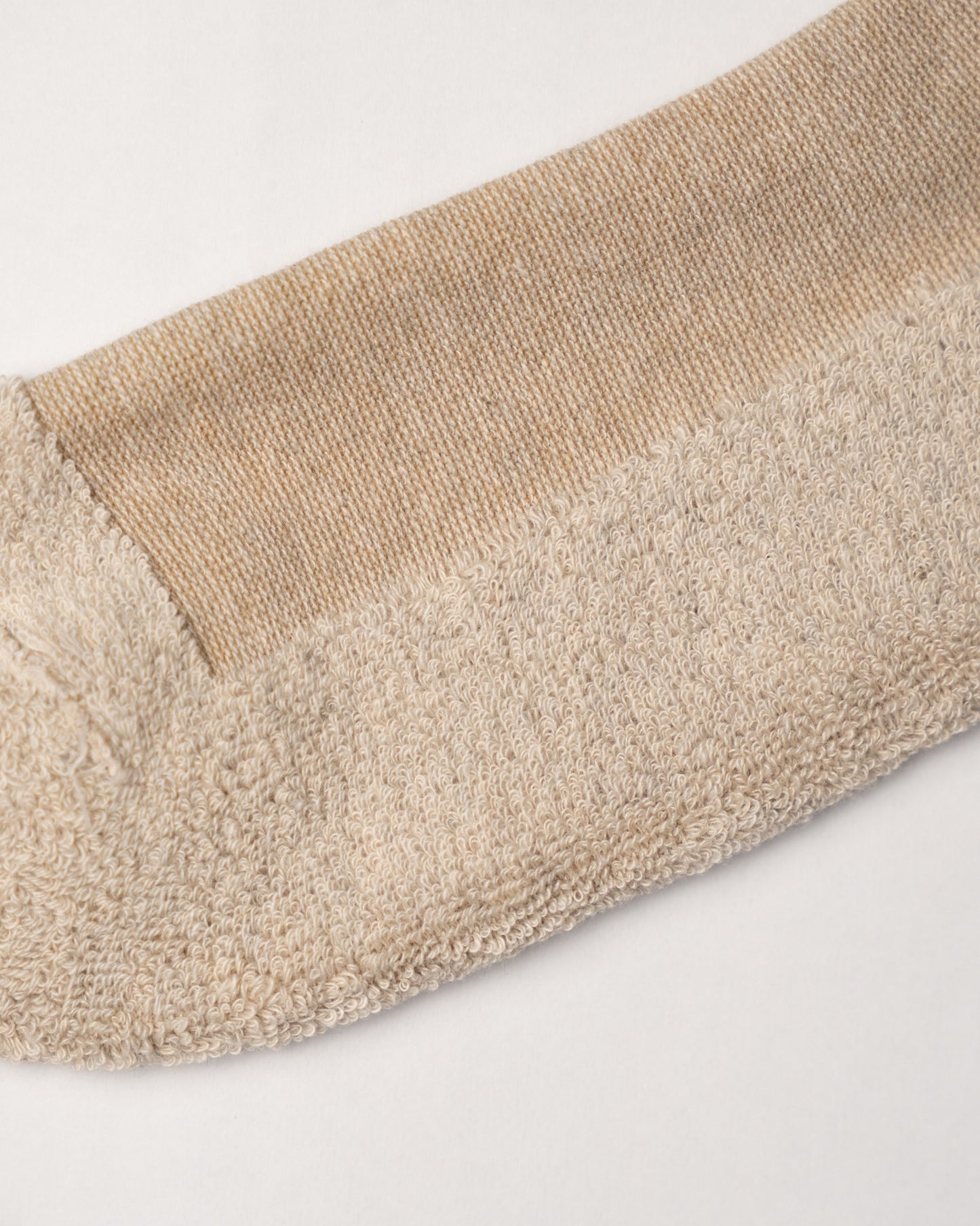 Recycled Cotton Foxfibre® Ringer Socks - Stone