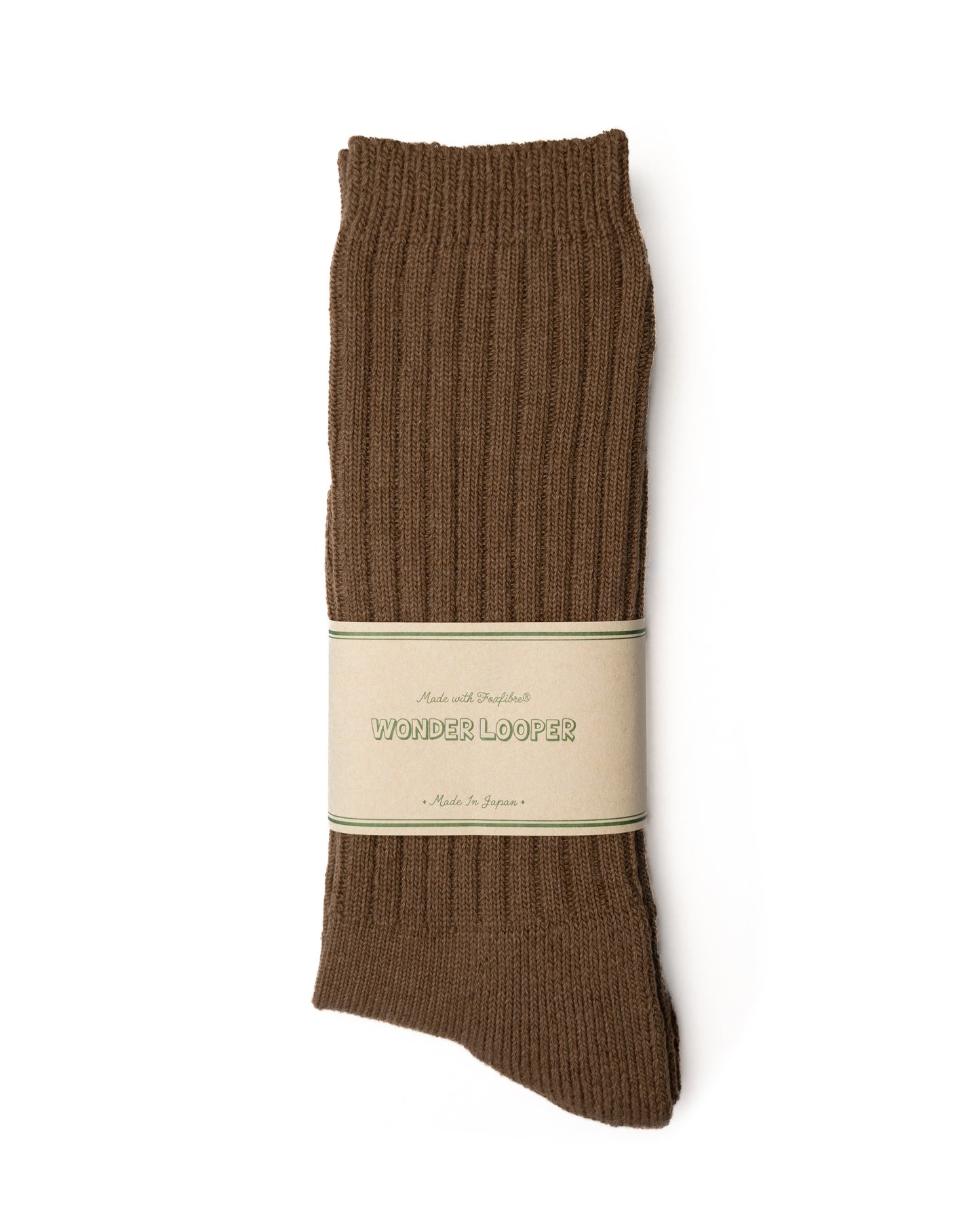 Rib Pile Foxfibre® Socks - Coyote 80 Iron Mordant