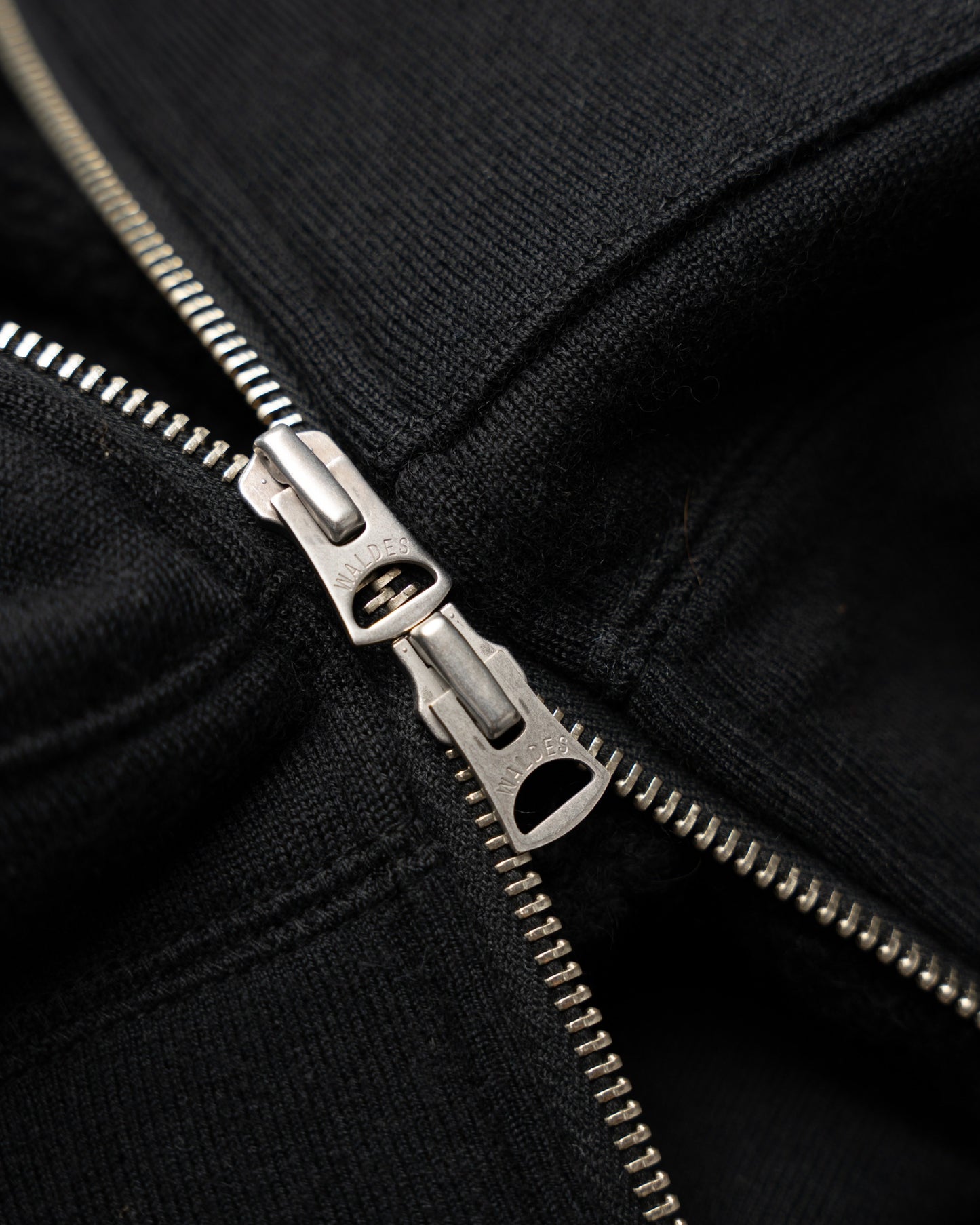Zip Hoodie - Pure Cashmere Tsuriami French Terry - Black
