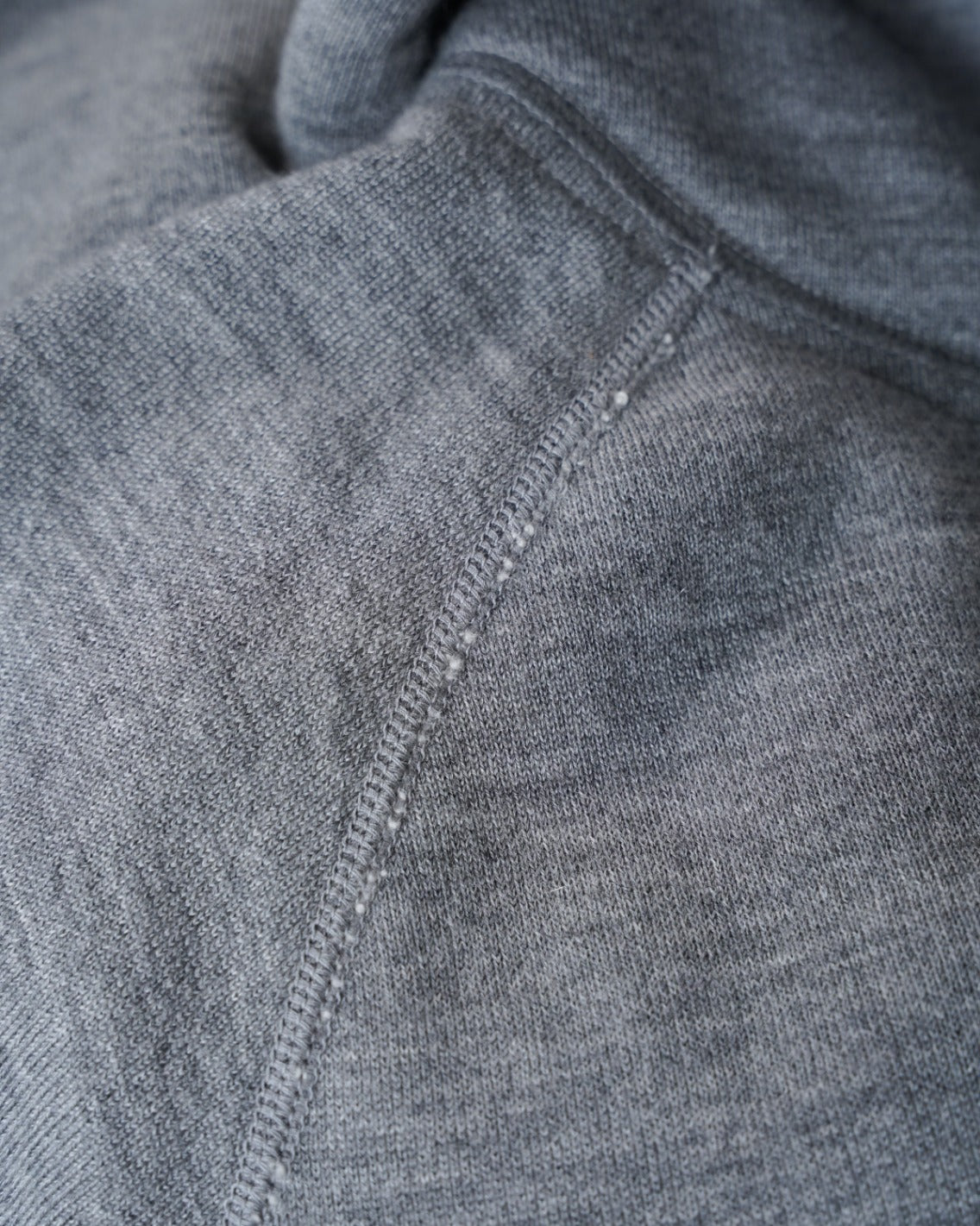 Zip Hoodie - Pure Cashmere Tsuriami French Terry - Heather Grey