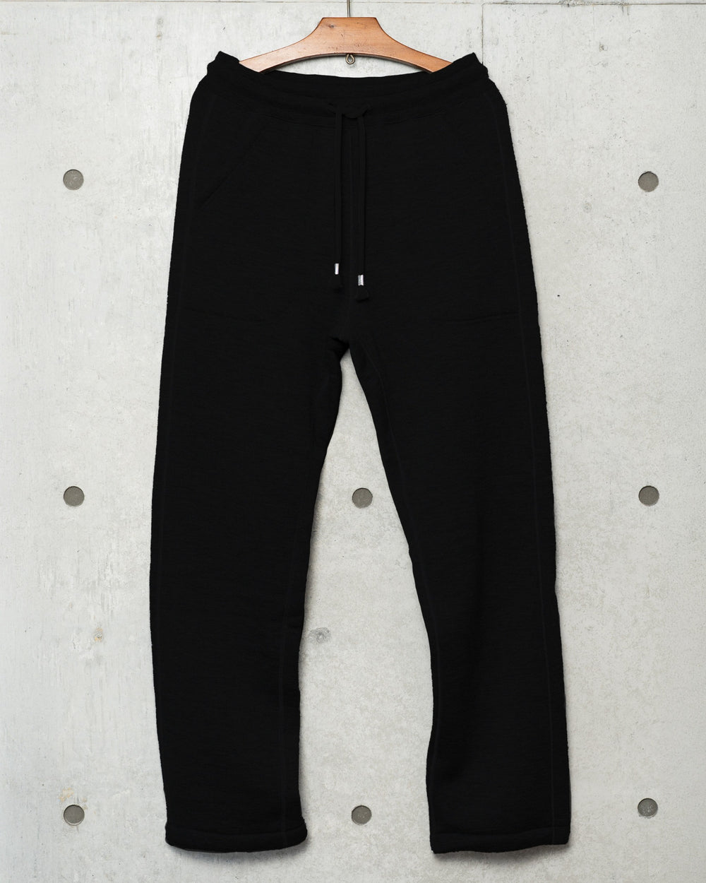 Sweatpants - Pure Cashmere Tsuriami French Terry - Black