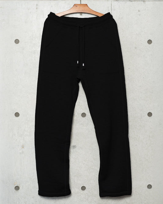 Sweatpants - Pure Cashmere Tsuriami French Terry - Black