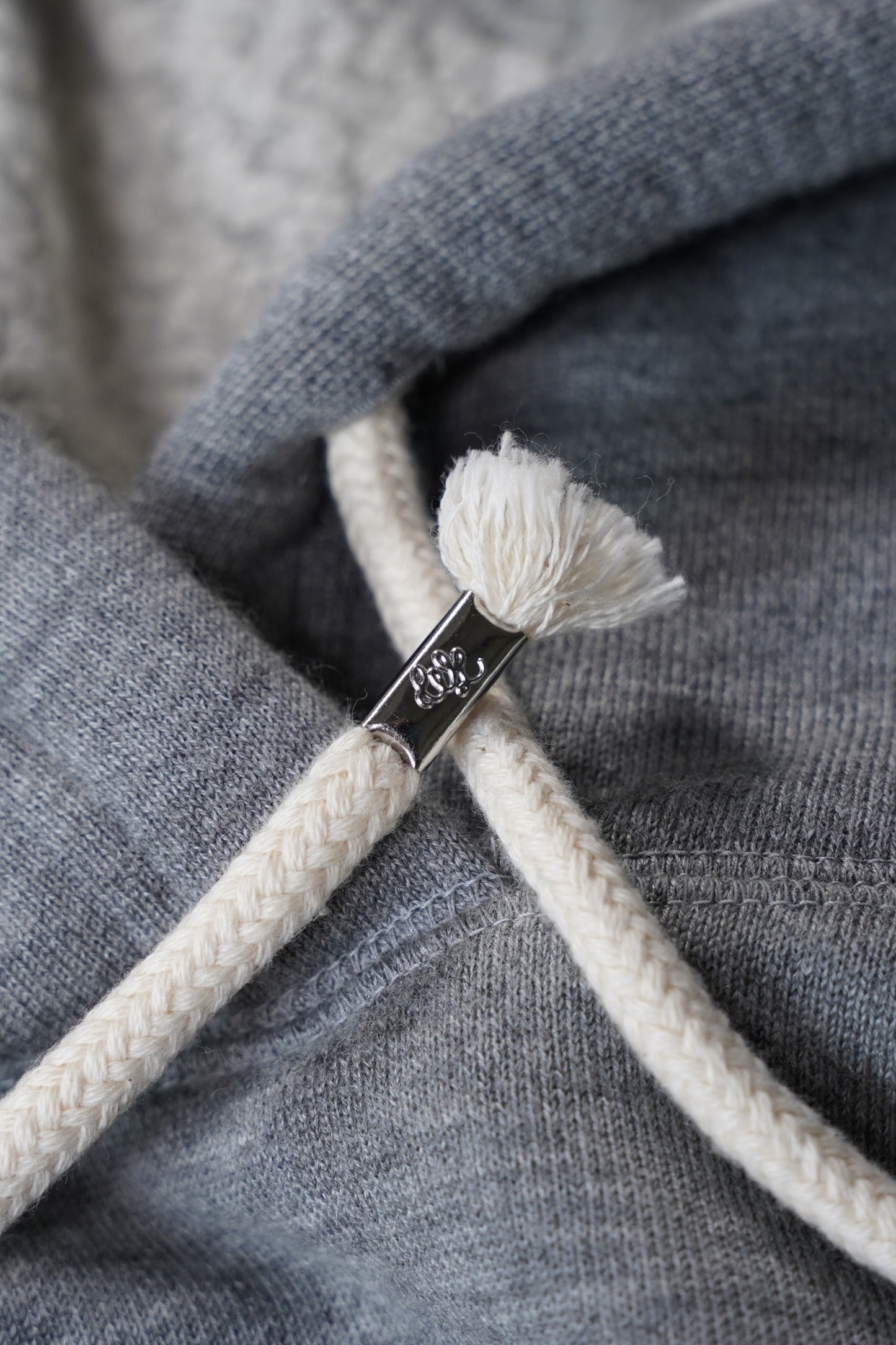 Pullover Hoodie - Pure Cashmere Tsuriami French Terry - Heather Grey