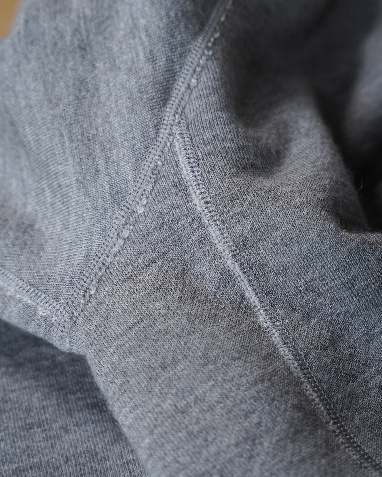 Pullover Hoodie - Pure Cashmere Tsuriami French Terry - Heather Grey