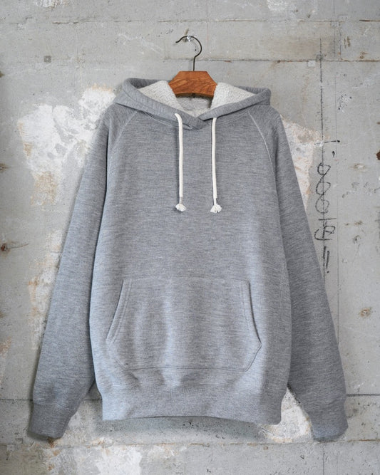 Pullover Hoodie - Pure Cashmere Tsuriami French Terry - Heather Grey