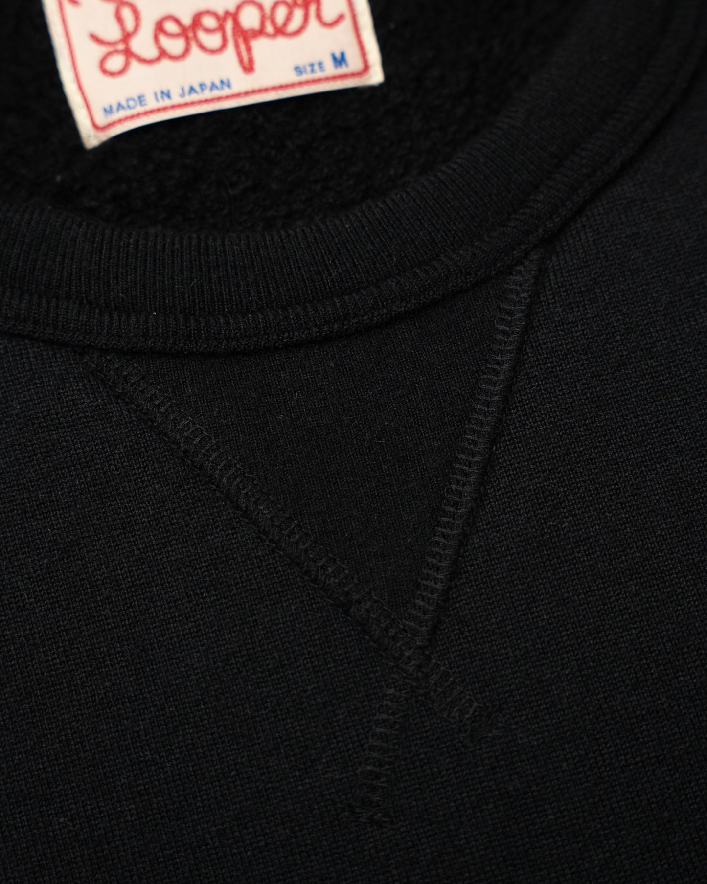 Crewneck -  Pure Cashmere Tsuriami French Terry - Black