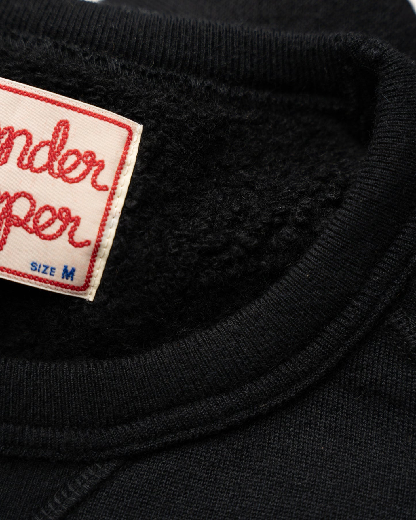 Crewneck -  Pure Cashmere Tsuriami French Terry - Black