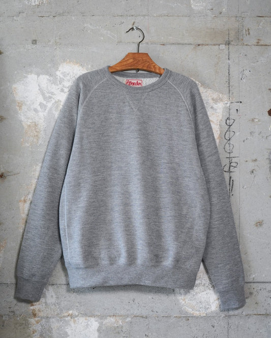 Crewneck -  Pure Cashmere Tsuriami French Terry - Heather Grey