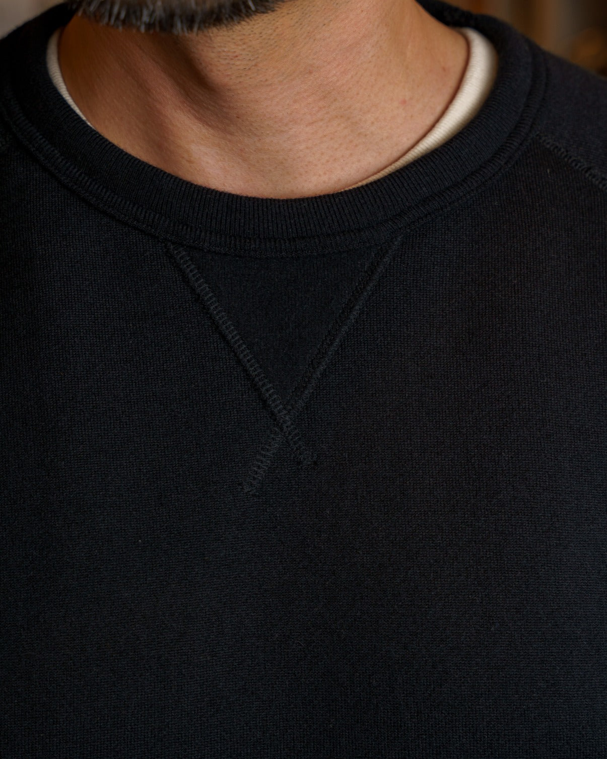 Crewneck -  Pure Cashmere Tsuriami French Terry - Black