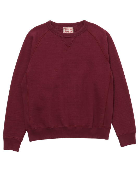 Pullover Crewneck - Double Heavyweight French Terry - Burgundy