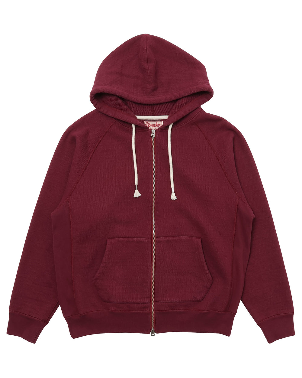 Zip Hoodie - Double Heavyweight French Terry - Burgundy