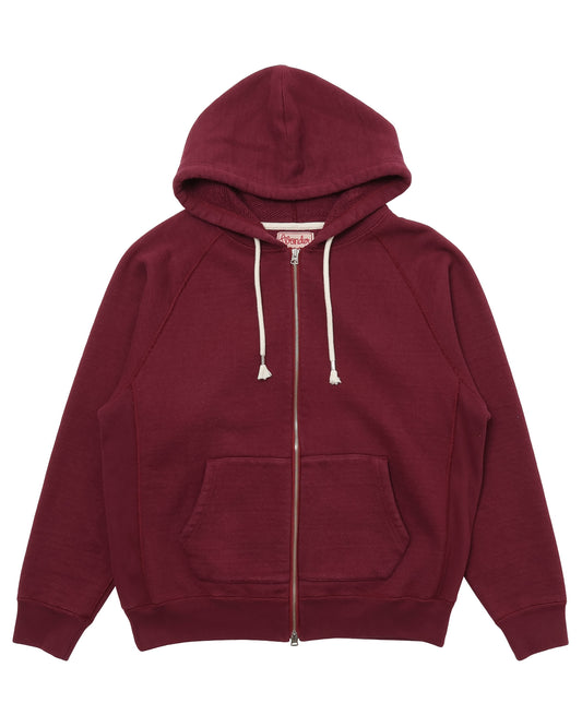 Zip Hoodie - Double Heavyweight French Terry - Burgundy