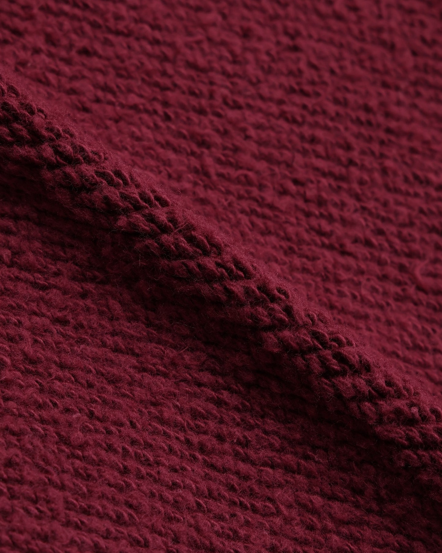 Zip Hoodie - Double Heavyweight French Terry - Burgundy