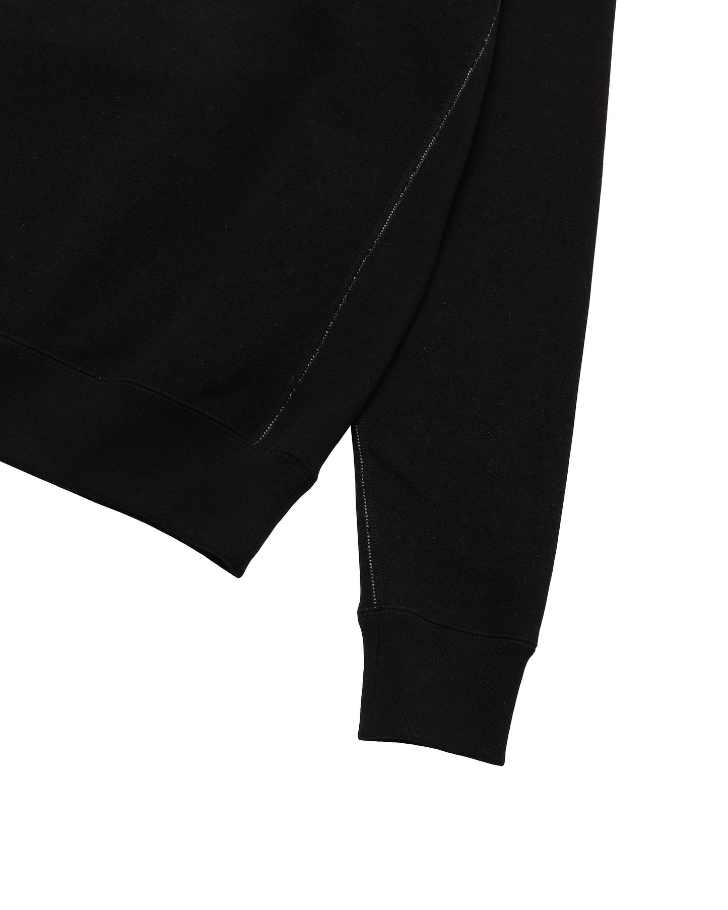 Pullover Crewneck - Fleeced Foxfibre® - Black
