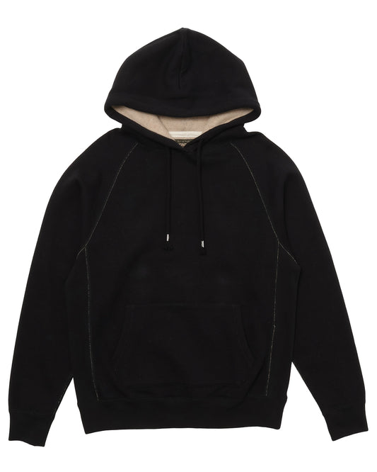 Pullover Hoodie - Fleeced Foxfibre® - Black