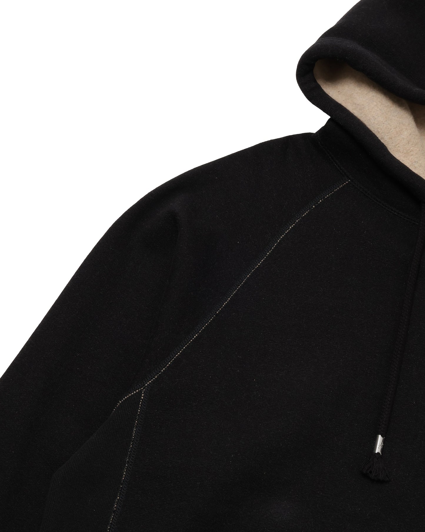 Pullover Hoodie - Fleeced Foxfibre® - Black