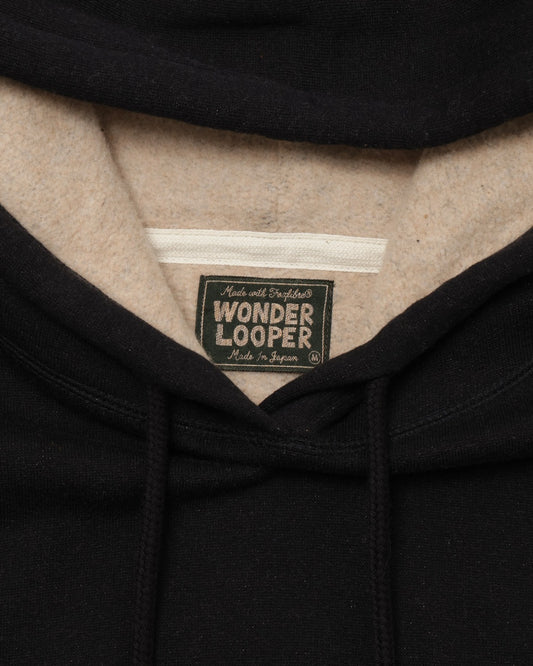 Pullover Hoodie - Fleeced Foxfibre® - Black