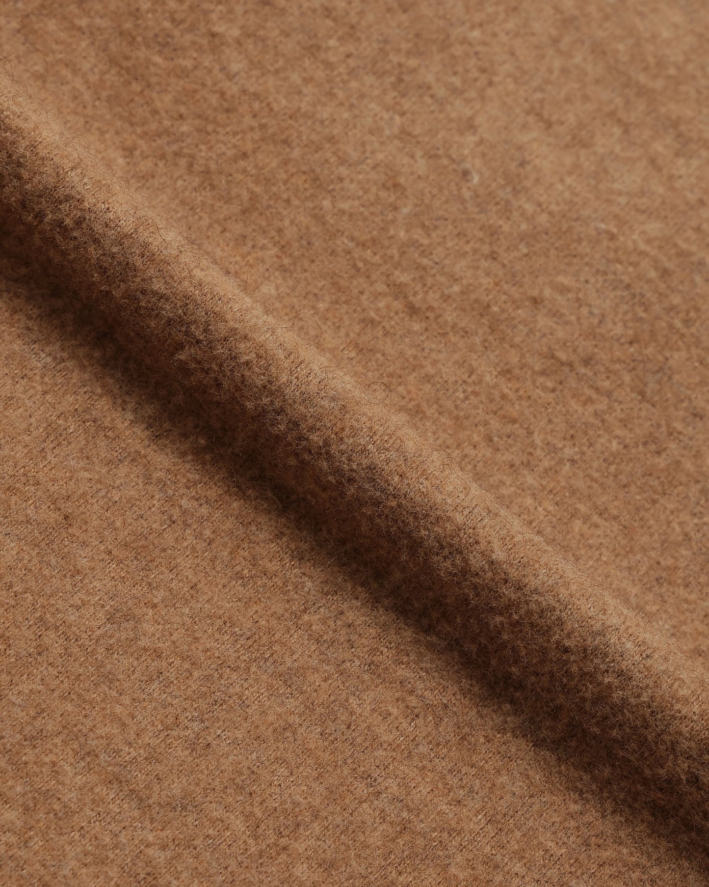Field Shirt - Foxfibre® Yak Blend Knit Flannel - Tobacco