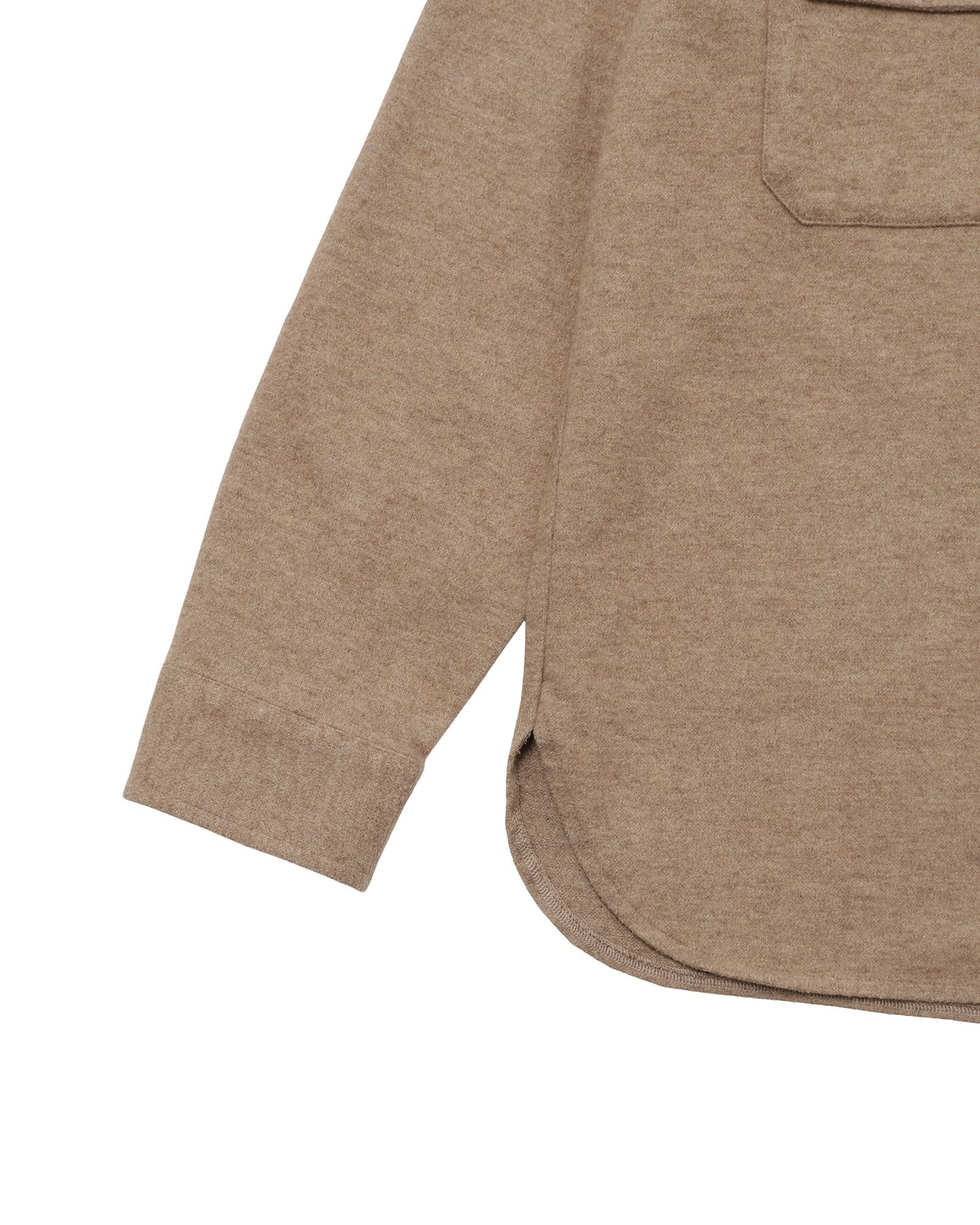 Field Shirt - Foxfibre® Yak Blend Knit Flannel - Tobacco