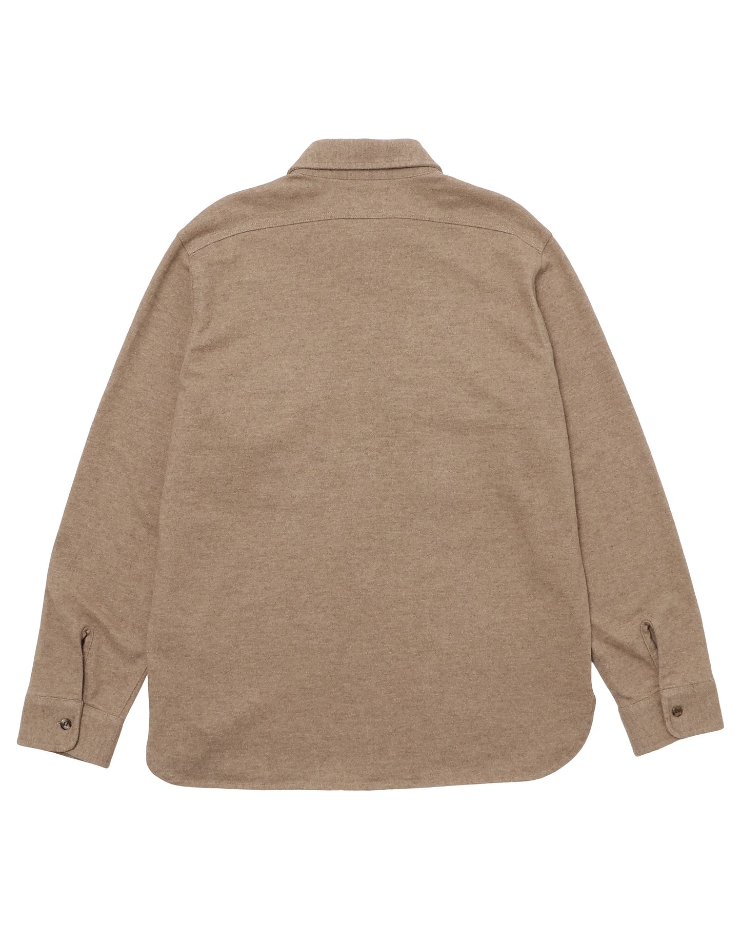 Field Shirt - Foxfibre® Yak Blend Knit Flannel - Tobacco