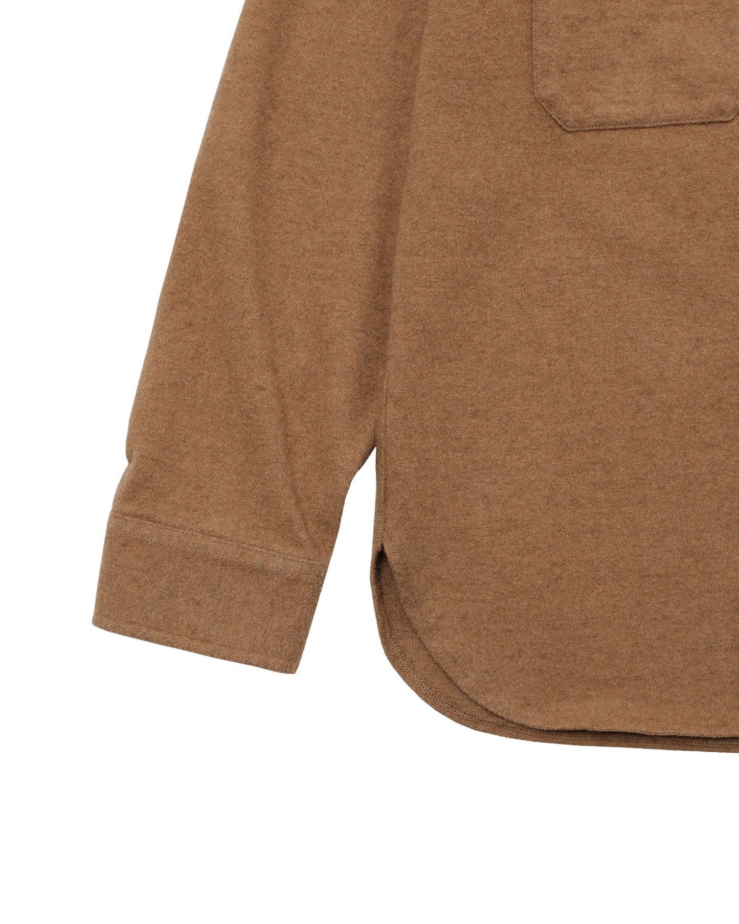 Field Shirt - Foxfibre® Yak Blend Knit Flannel - Tobacco