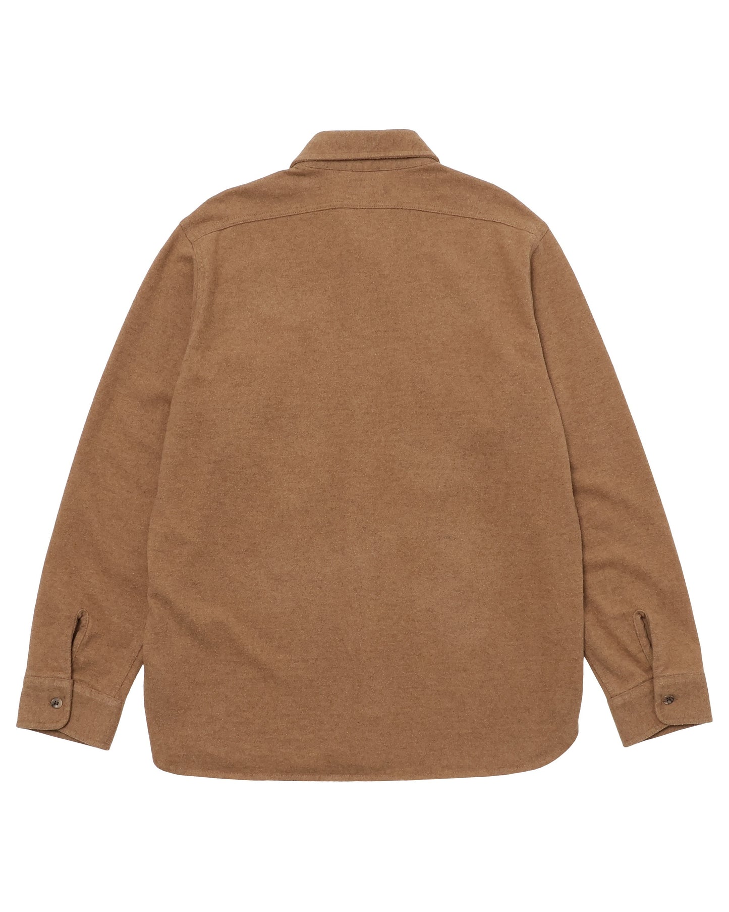 Field Shirt - Foxfibre® Yak Blend Knit Flannel - Tobacco