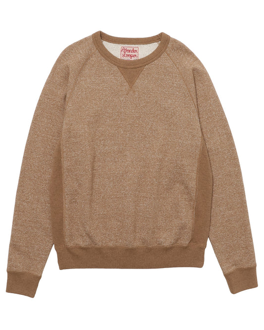 Crewneck - Foxfibre® Yak Blend French Terry - Tobacco