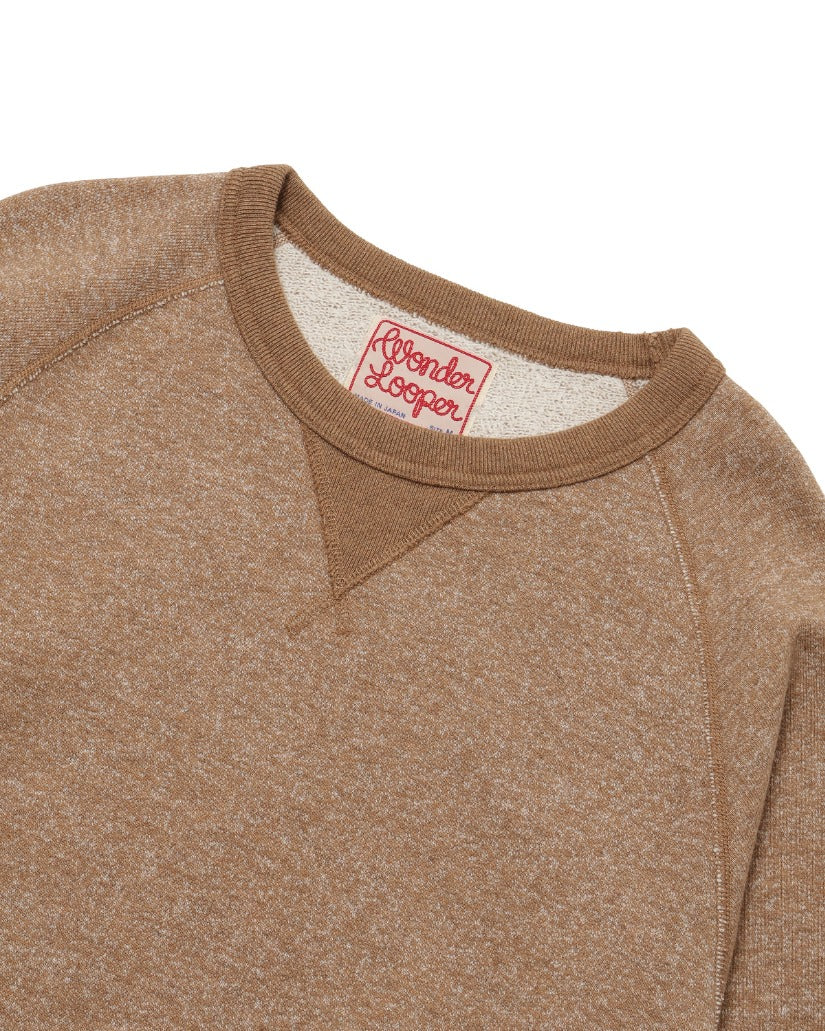 Crewneck - Foxfibre® Yak Blend French Terry - Tobacco