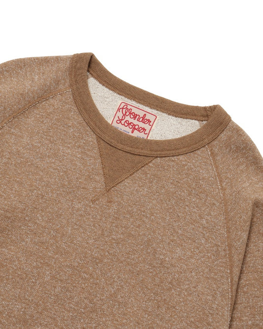 Crewneck - Foxfibre® Yak Blend French Terry - Tobacco